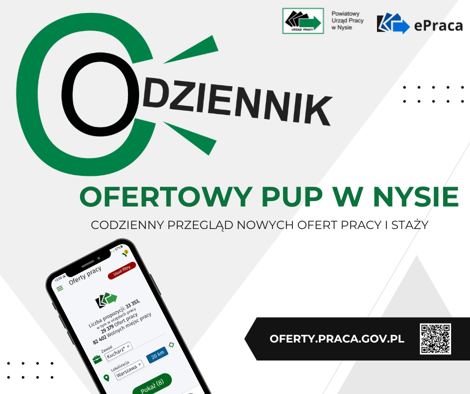 Obrazek dla: NOWOŚĆ! Startuje coDZIENNIK OFERTOWY Powiatowego Urzędu...