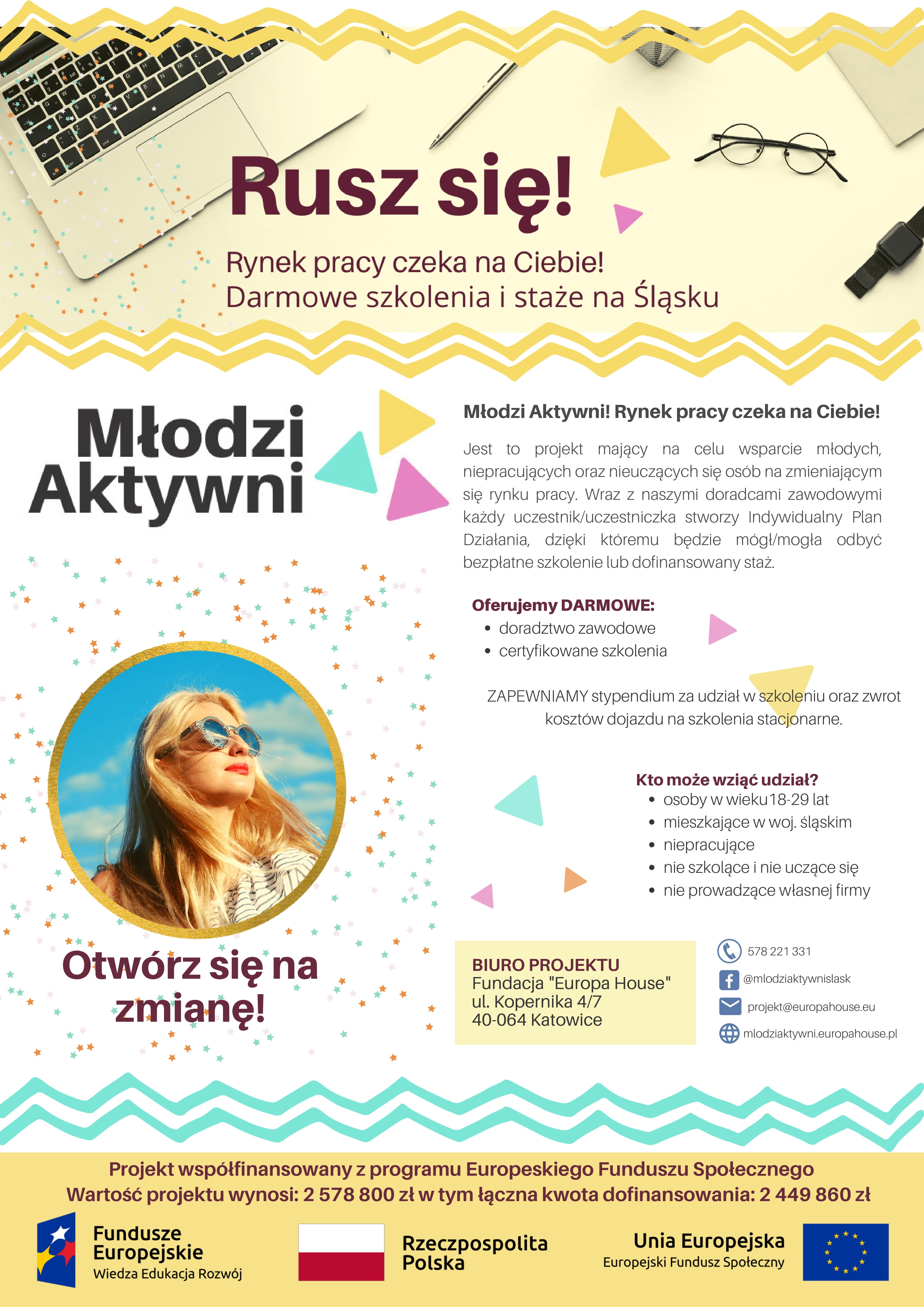Plakat Młodzi Aktywni