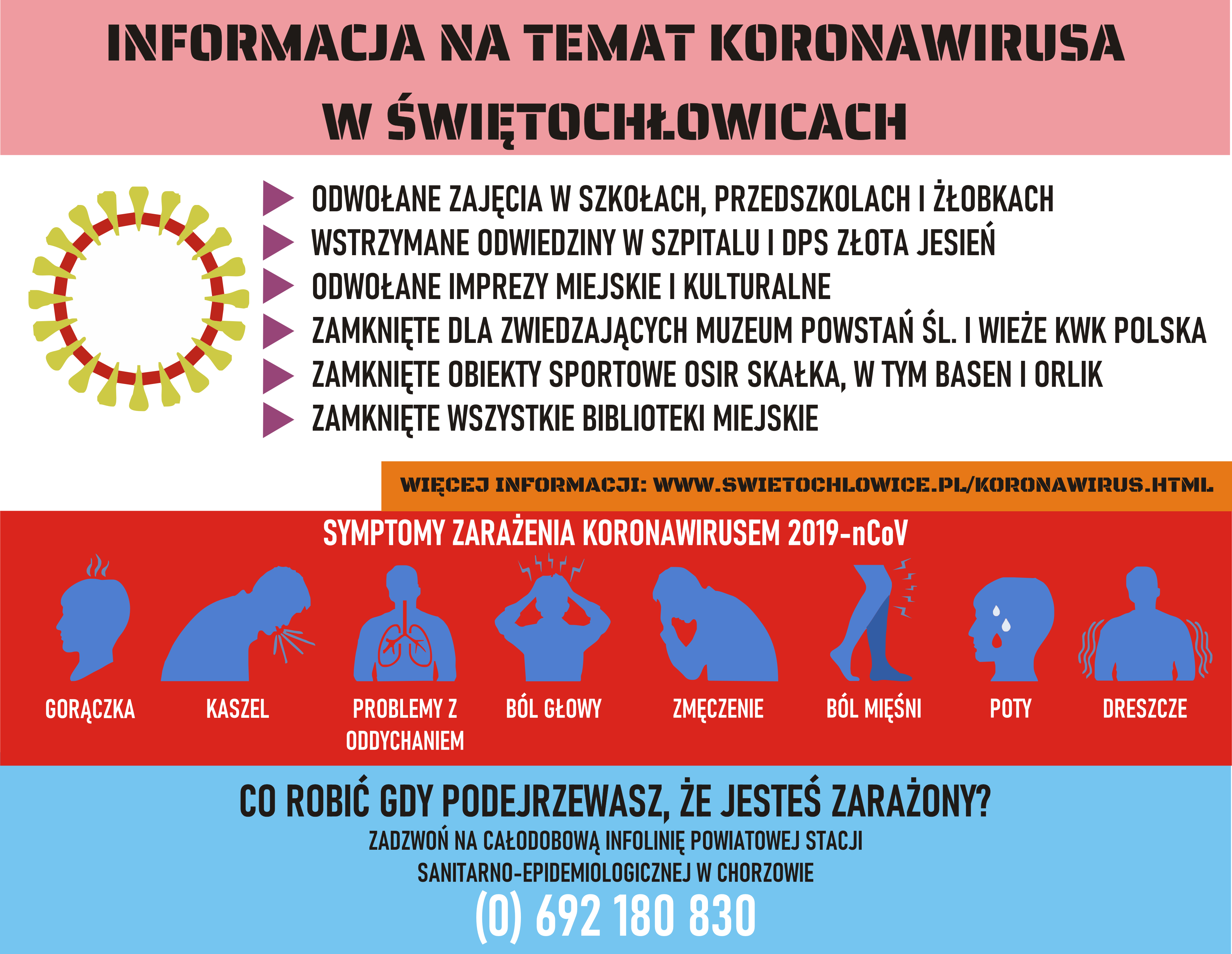 koronawirus plakat