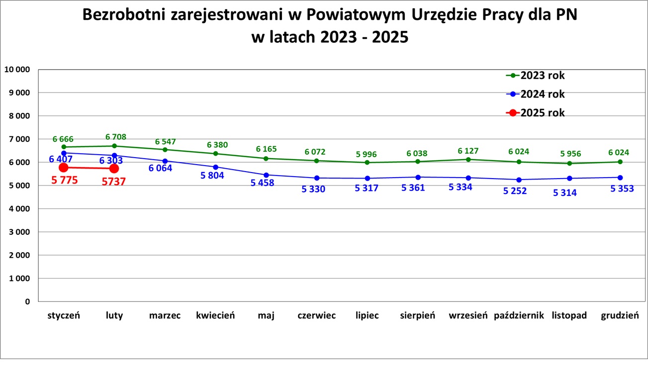 Zdjęcie artykułu Informacja o sytuacji na rynku pracy w Powiecie Nowosądeckim za miesiąc Luty 2025 r.